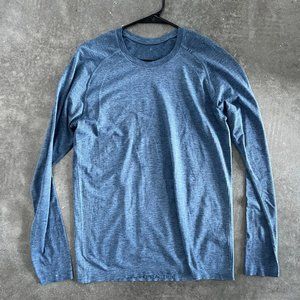 Lululemon Men's Long Sleeve Metal Vent Tech T Shirt Size Small Blue